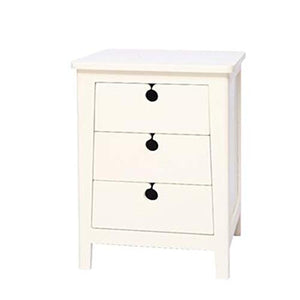BJL-Comodino Comodini - Comodino Moderno Piedi Alti Tutti Comodino in Legno massello con Tre cassetti Armadi di Sicurezza Tipo Camera da Letto OYO (Color : B)