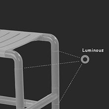 AYHa Bagno Sgabello in acciaio inox anti-Slip di sicurezza anti-corrosione anti-ruggine Anziani Bagno Doccia Chair mobili da bagno,Giallo,425mm