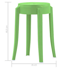Festnight- Sgabelli Impilabili | Sedie da Esterno | Sedia da Giardino 4 pz Multicolori in Plastica
