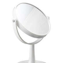 Mari Home - Vanità specchio di trucco, Ingrandimento 1X e 3X, Specchio cosmetico bianca, Specchio da tavolo con piedistallo bilaterale