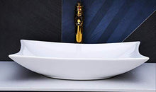 1 x lavabo in ceramica quadrato, lavandino in ceramica, lavabo da bagno 56,5 x 38 cm