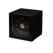 Humidars Cigar Humidor - Lusso Rosso o Nero Legno di Cedro Cigar Humidor Cabinet Storage Box igrometro umidificatore mantenerlo Fresco .Scatola di immagazzinaggio di cigari di Grande capacità