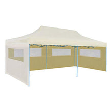 vidaXL Tenda per Feste Pop-up Pieghevole Impermeabile Crema Tendone Gazebo