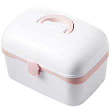 KUANDARM Scatola di plastica Armadietto Medicinali Multi-Strato Scatola per Medicinali Portatile Medica Cassetta di Pronto Pillola Stoccaggio Astuccio per Famiglia, Ufficio, Scuola