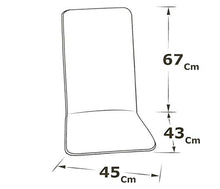 Cuscino copri sedia UNIVERSALE morbido seduta poltrona sdraio tessuto cotone per piscina mare giardino mod.IBIZA FASCIATO VERDE