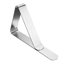 DaMohony, clip per tovaglia in acciaio inox, 12 pezzi