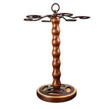LXH-SH Cremagliera del Vino Nana Legno cremagliera di Vetro di Vino, Supporto stemwares Bagagli Free Standing 6 Ganci Calici Supporto del Basamento, Contiene 6 Coppe scaffali Vino contatore