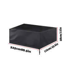 NXW Coperture per Set Arredo Giardino Impermeabile, Telo Protettivo Rettangolare per Tavolo e Sedie daEsterniAntivento/UV/Impermeabile Resistente allo Strappo Oxford
