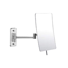 BEI&YANG Specchio Ingranditore A Parete_Ingrandimento A Tre Lati Specchio da Bagno con Specchio A Specchio Telescopico Pieghevole A Specchio@Fondo Quadrato