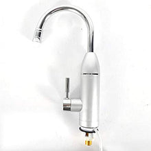 KKAAMYND Piccolo Display LCD, Rubinetto Elettrico istantaneo 3000 W, scaldabagno con scaldabagno (Bianco), Acciaio Inox di Alta qualità, Materiale ottimizzato