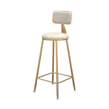 XZGang Sgabello da Bar Color, Panca in Tessuto spugnoso Dorato Superficie del Sedile Cucina Club Hotel Sedia 44 * 44 * 105CM, Sgabello da Bar del Ristorante Camera da Letto Crea Vita Semplice