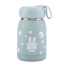 Rockyin Acciaio Inossidabile Carino Coniglio Modello Vuoto Tazza della Bottiglia Mug Thermos Cup Acqua (Blu)