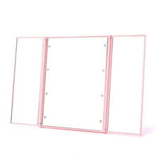 BD.Y Specchi per Trucco Specchio cosmetico Pieghevole Pieghevole a Specchio per Desktop di Bellezza a Specchio a LED per Sala Polvere e Bagno
