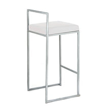 Wink design, Newport News, Set Due Sgabelli Bar, Finta Pelle, Bianco