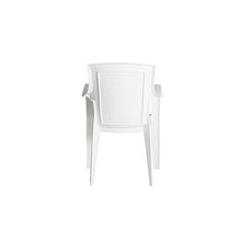 Progarden 87100 Eden Sedie di plastica Pieno/Retro Intrecciato, Bianco