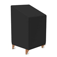 Maalr Copertura per Sedie da Giardino Impilabili, Copertura per Sedia Esterno Giardino Telo Impermeabile Antivento, Anti UV, in Tessuto Oxford 420D Resistente, 120x75x75CM (210D)