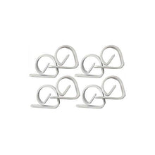 Kasahome 4 Ganci Fermatovaglia in Plastica Bianca Gancio Ferma Tovaglia Tavolo Vento Clip Interno Esterno