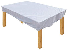 YULIAN kbAcquisto Pirate Copertura Giardino Premio Copertura di mobili da Esterno Tavolo e Sedia Polvere 105x120x15 cm Patio Coperto Impermeabile 600D Tessuto di Oxford Bianco