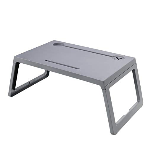 HHOSBFSS Scrivania Pieghevole, Scrivania per Laptop Regolabile per Computer Domestico, Tavolo da Studio per Dormitorio Picnic, Tavolo da Studio per Laptop (Color : Gray)