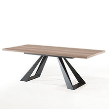 NOUVOMEUBLE - Tavolo da 220 cm, colore: rovere industriale Archibald