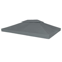 Festnight- Telo di Ricambio per Gazebo, Copertura Superiore per Gazebo a 2 Strati 310g/m²4x3m Antracite