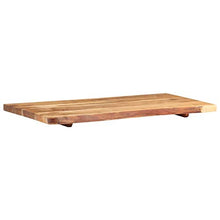 Festnight Piano per Lavabo Bagno in Massello di Acacia 100x55x3,8 cm,per Lavabo da Bagno Appoggio