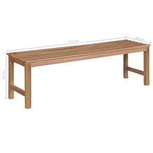 vidaXL Panca da Giardino con Cuscino Blu Reale 150 cm in Legno di Teak