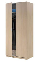 Dmora Armadio Guardaroba a Due Ante Rovere Chiaro, 81 x 180 x 52 cm