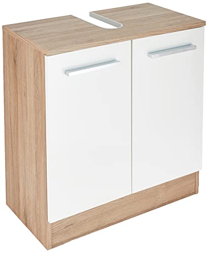 Pelipal 380 Roma Mobiletto per lavabo, Legno, Sanremo-Rovere Terra Trasversale, 33,0 x 60,0 x 62,0 cm