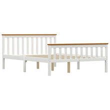 SKM Giroletto con 4 Cassetti Bianco in Massello di Pino 140x200 cm (44.7kg) Bianco-0438