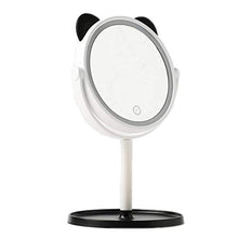 Specchio Il Trucco, Specchio Trucco Portatile a LED Specchio Il Trucco con lampascatola immagazzinaggio Desktop Specchio a LED Specchio Trucco Touch Screen Portatile Semplice Trucco, rasatura e Cur