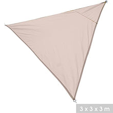 Gebor Outdoor – Schaduwdoek – Driehoek – Tuin – Balcone, Campeggio – Zomer – Stralen Uv – Beige – 3 x 3 x 3 metri