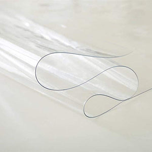EUUHJK Tovaglia Trasparente Ultra-Sottile,Plastica Copritavolo PVC Tovaglia Tovaglie antimacchia Tovaglie Tovaglia Resistente all'Acqua (Color : Thickness-1.0mm, Size : 80 * 150cm)