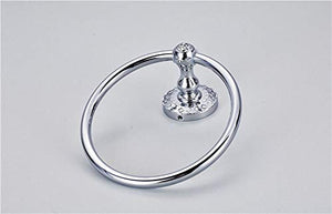MBYW Portasciugamani Moderno Minimalista Portasciugamani Elegante per Il Bagno di Moda Portasciugamani in Rame Placcato, portasciugamani Tondo, Base massiccia Ispessita, Senza Asciugamano arrugginito