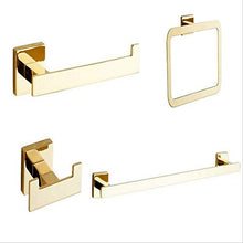 Portasciugamani Dorato, Portasciugamani, Portasciugamani, Portarotolo, Portasciugamani Ad Anello, Portasciugamani, Set Di Accessori Per Il Bagno 4 pezzi per set
