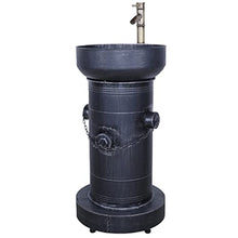 YRRA Autoportante Mobile Bagno con Lavabo, Mobile Lavabo Bagno con Rubinetto e Scarico Stile Industriale, 18,5"x 16,9" x 34,2",Bathroom Sink d
