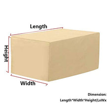 Copertura Mobili da Giardino 90x90x40cm, Copri Tavolo da Esterno Rettangolare, Copertura Impermeabile, Resistente alla Polvere, per Tavolo E Sedie da Esterni Oxford