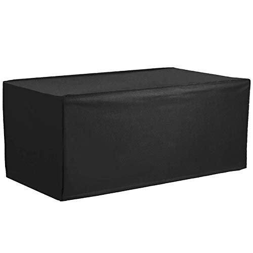 SovelyBoFan Coperchio Esterno Impermeabile Antipioggia Coperchio Esterno Scatola Impermeabile Coperchio Esterno Terrazzo 48X24X21 Pollici Coperchio Contenitore Esterno Impermeabile Nero