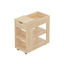 WALNUTA Tavolino tè con Side Angolo di 60 cm di Lunghezza, 30 cm di Larghezza Semplice Piccola Domestica Comodino, Mobile Sofa