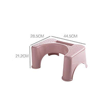 DXXWANG Poggiapiedi Plastica Gabinetto Step Sgabello Casa Bagno Sgabello,Antiscivolo Sgabello da Cucina Shoelay. Luce/D / 21.2×28.5×44.5cm