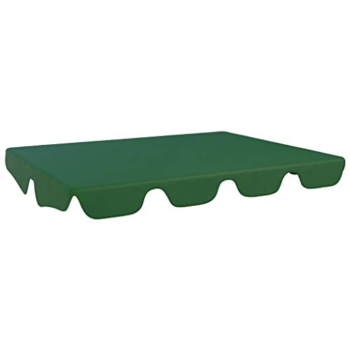 Tidyard Baldacchino di Ricambio per Dondolo Giardino, Copertura di Ricambio 192x147 cm Verde