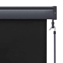 vidaXL - Tenda avvolgibile per esterni, 80 x 250 cm, colore: Antracite