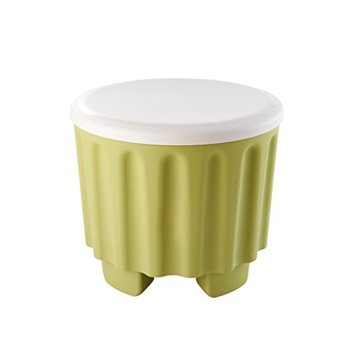MGMDIAN Lo Sgabello Multifunzionale può Essere utilizzato per Gli Adulti (Multi-Colore Opzionale) Accessori da Bagno (Color : Green)