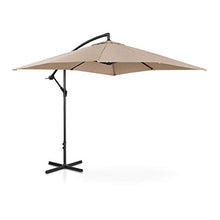 Uniprodo Ombrellone da Esterno Ombrello da Giardino Uni_Umbrella_SQ250CR (Crema, Rettangolare, 250 x 250 cm, 180 g/m2, Inclinabile)