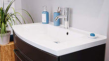 Set di mobili da bagno Malema in antracite con frontale arrotondato 5 pz.