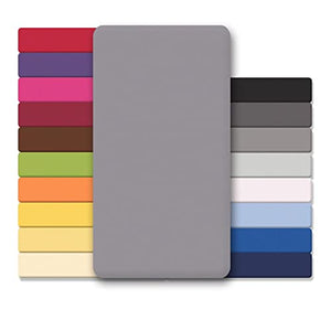 CelinaTex Lucina Lenzuolo Elasticizzato Cotone 200x200-200x220 cm Grigio Scuro