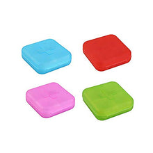2pcs Rimovibile 4 Cellule Pillola Medicina Drug Storage Case Portable Organizer Box Blu