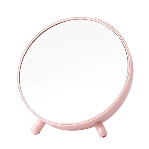 ADSE Specchio per Il Trucco Specchio cosmetico da appoggio Nordico con Organizer Specchio per Il Trucco da Tavolo Compatto, 2 Pezzi