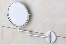 luckyW Specchio ingranditore Specchio Zoom bifacciale, Specchio cosmetico Specchio cosmetico a Parete Specchio cosmetico WC Pieghevole Specchio telescopico bifacciale