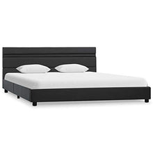 Festnight Giroletto con LED Struttura Letto Singolo Moderno in Similpelle Letto con Luce LED 120x200 cm